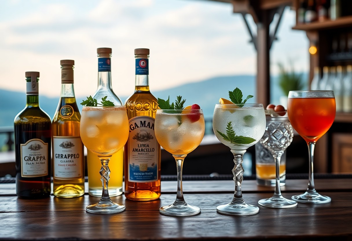 Distillati come ingrediente nella mixology italiana. Esempi di utilizzo creativo dei distillati italiani in cocktail innovativi e ricette regionali. 1