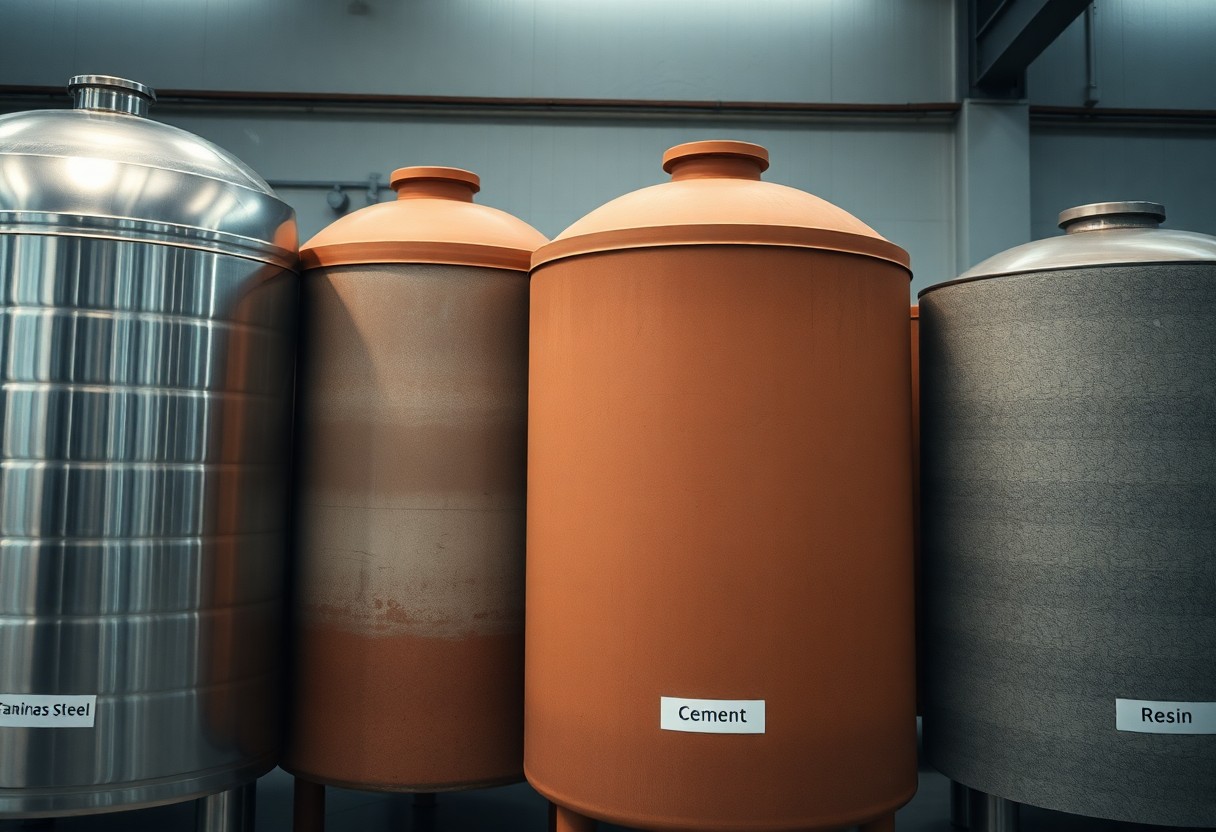 Materiali innovativi per serbatoi da vinificazione. Acciaio, cemento, terracotta e resine - vantaggi e limiti dei materiali oggi disponibili. 1